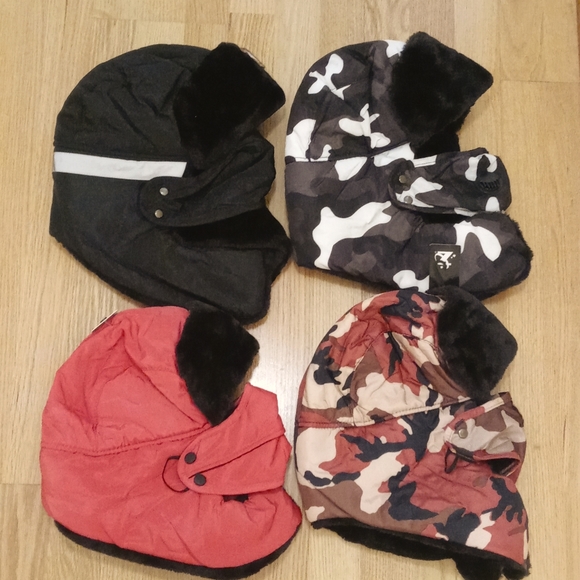 None Accessories - 4 ski winter hats interior lining snow weather